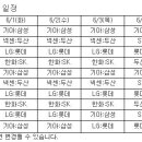 6월 1째주( 6/1 ~ 6/6 ) 프로야구 중계일정 이미지