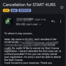[튀빙겐 교환학생] 스타트코스 Start-Kurs 취소, 부분환불 받은 후기