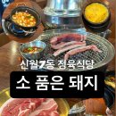 신월7동 참숯으로 구워먹는 정육식당 소 품은 돼지 후기