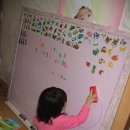 [아이들 선물] 아동자석칼라보드 / 한글 영어 숫자 자석학습놀이 이미지