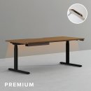 1808 | 데스커 프리미엄 모션데스크 1800x800 조명형 DSDDM1808G 후기 (화이트 데스크셋업)