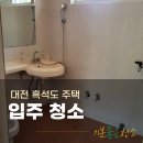 영동 부자마을 아파트 입주청소, 거미줄 창틀 곰팡이 집중