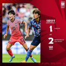 2022 EAFF E-1 챔피언십 일본전 여자 축구국가대표팀.경기 종료 이미지