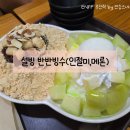 설빙(풍암점) | 설빙 반반빙수 먹방-인절미 팥 빙수, 메론빙수