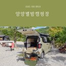 강원도 양양 캠핑장 소규모 신생 계곡 양양별밤캠핑장