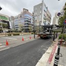 평택 고덕 스카이차 | 신축 상가 실리콘 코킹 3.5톤 도로 통제 안전 작업 (지구스카이)
