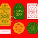 ho ho holiday labels 이미지