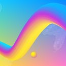 Fashion and abstract color gradient 3d background 이미지