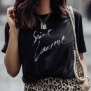 페이퍼 saint laurent 시그니쳐 로고 프린트 티셔츠 2color 이미지