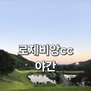 라이트 매우 밝고 닭강정 주는 로제비앙cc 야간 라운딩 후기