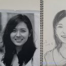 연필인물화 이미지