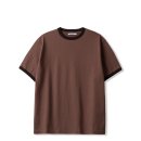 더마룬 | every wear) 릴렉스드 링거 반팔 티셔츠 (더스티 핑크/마룬) 후기 / 색감으로 포인트 주기 좋은 링거티