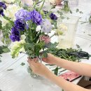 6월1주차 보랏빛 화병꽂이 클래스 후기 - 강남플라워클래스 스노우폭스플라워