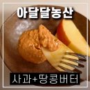 아달달농산 청송 사과로 아침 혈당 땅콩버터 효능 챙겼어요