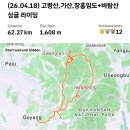 고양누리길 13코스 오선누리길 | (26.04.18) 고령산,기산,장흥임도+바람산 싱글 라이딩