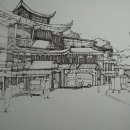 누구나 펜 드로잉(여행 스케치) 이미지