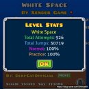 [게임] 지오메트리 대시 'White Space' 레벨 클리어 후기 (영상, 하이라이트)