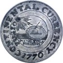 1776 Continental Currency - "Pewter" (Tin), inscribed "CURRENCY" Newman 2-C. 이미지