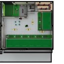 포항_스크린골프연습장_3층_타석_3D_랜더링 이미지