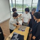 천연염색과 바느질 이미지