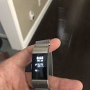 Fitbit charge 2 with stainless steel magnetic band. 이미지