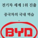 전기차 세계 1위 한국 진출, 시작된 중국차의 역습