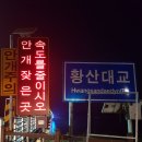 충남 강경읍 황산대교 야경 이미지