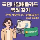 경산화인간호학원 | 국민내일배움카드 학원 찾기 – 지역별 사용처 및 인기 과정 비교 분석 (2025 최신판)