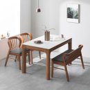 디네트 | 장인가구 디네트 컴포트 세라믹 원목 4인 식탁 세트 테이블 찐후기