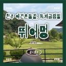 멍,멍# | 원주 뛰어멍 후기｜애견동반 독채 글램핑과 애견운동장 추천