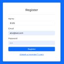 Bootstrap을 이용한 회원등록 폼 이미지