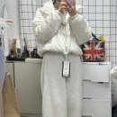 어반드레스 스텔라 패딩 유광 글로시 화이트패딩 내돈내산