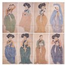 오늘 그리는 옛 그림(민화) | 케이팝 데몬 헌터스 케릭터 미인도 /현대 민화 / “미나 미인도 ”