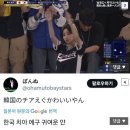 야구 한일전에서 일본 tv에 잡힌 이주은 치어리더를 본 일본 팬들 반응 이미지