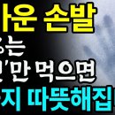 집에서 수족냉증 없애는 방법 3가지 총정리! 값비싼 영양제 대신 '이것'만 먹으면 차가운 손발 금세 따뜻해집니다! 수족냉증에 좋은 음식 이미지