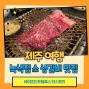 녹색 | 제주공항 근처 생갈비 고기맛집 녹색집 내돈내산 솔직후기