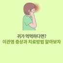 이관염이란? 증상과 원인 치료 방법 먹먹한 귀 유스타키오관 이미지