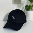 크라운핏 | 바잘 모노그램 소프트 오버핏 볼캡 블랙 착용후기