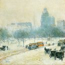 Frederick Childe Hassam (American, 1859-1935) / 뉴욕의 겨울 이미지