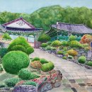 이정만＜봄꽃 화사한 전주 정혜사＞53X 40.9Cm(10P) 이미지