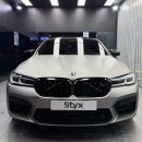 유부남 슈퍼카 BMW M5 프로즌 그레이 삼송 무광 랩핑 입혀보니