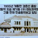 1935년 개통한 경춘선 출발 성동역 현재 1호선 제기동역 2번출구 (구) 미도파백화점 빌딩 현재 한솔동의보감 빌딩 이곳이 성동역이다 이미지