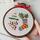 정원 꽃을 수놓는 프랑스자수 | [공지] 쁘띠 메리 크리스마스 자수 클래스 [프랑스자수 초급 투데이 클래스]