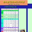 상봉/동서울(강변)터미널시간표/요금 이미지