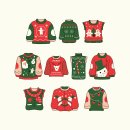 Christmas Sweaters Asset Illustration 이미지