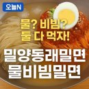 오늘N 오늘은 국수 먹는 날 용인 신봉동 물비빔밀면 맛집 밀양동래밀면