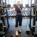 2874 | 나이키 에센셜 슬림핏 크롭티셔츠 블랙/화이트 후기 FB2874