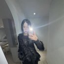 5747 | 아디다스 에센셜 3S 프렌치 테리 와이드 팬츠 [HZ5747] × 에옹쓰 eont's Thornel Punching Blouse Black