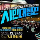 12.3내란외환청산과 종식 사회대개혁 시민대행진 이미지