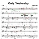 only yesterday / Isla Grant ( 악보 ) 이미지